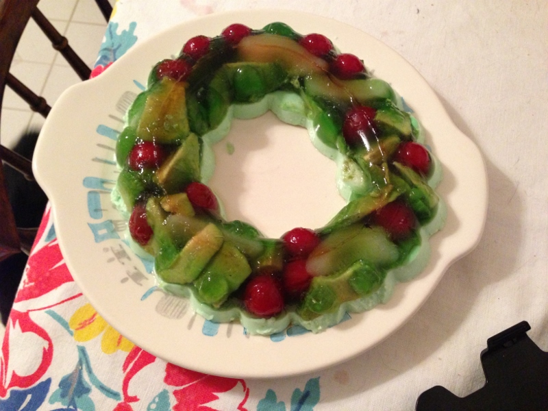 lime jello and pear salad mold recipe