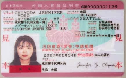 Japanese National Id Card