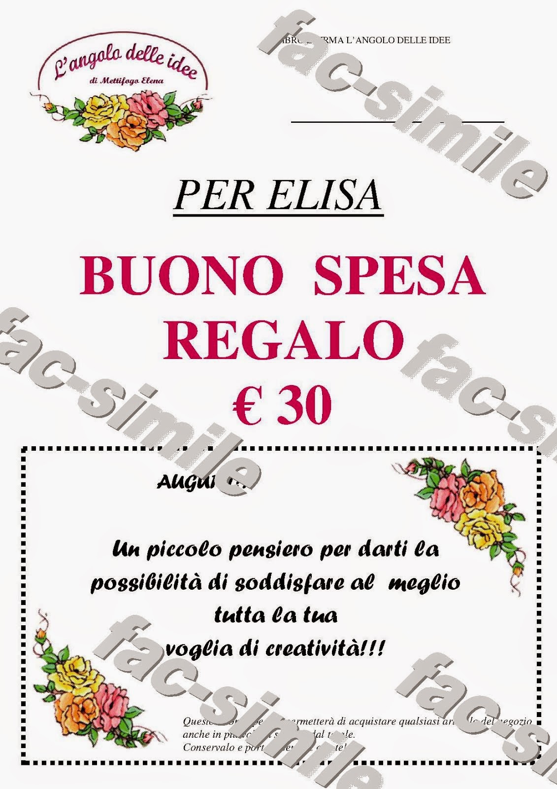 BUONO SPESA