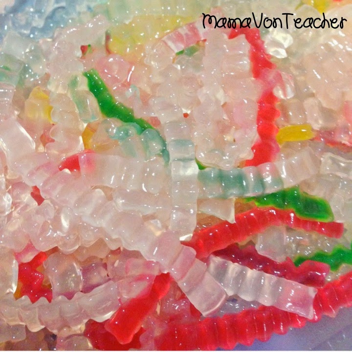 MamaVonTeacher A NEW Sensory Experience Tapioca Shreds