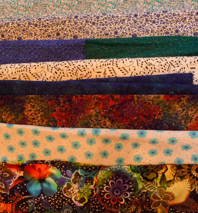 Feather River Quilts Crumb quilt flimsy