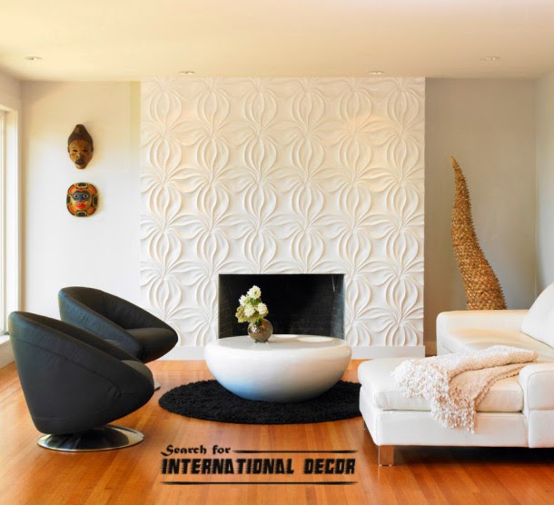 3d wall panels, molding in the modern interior