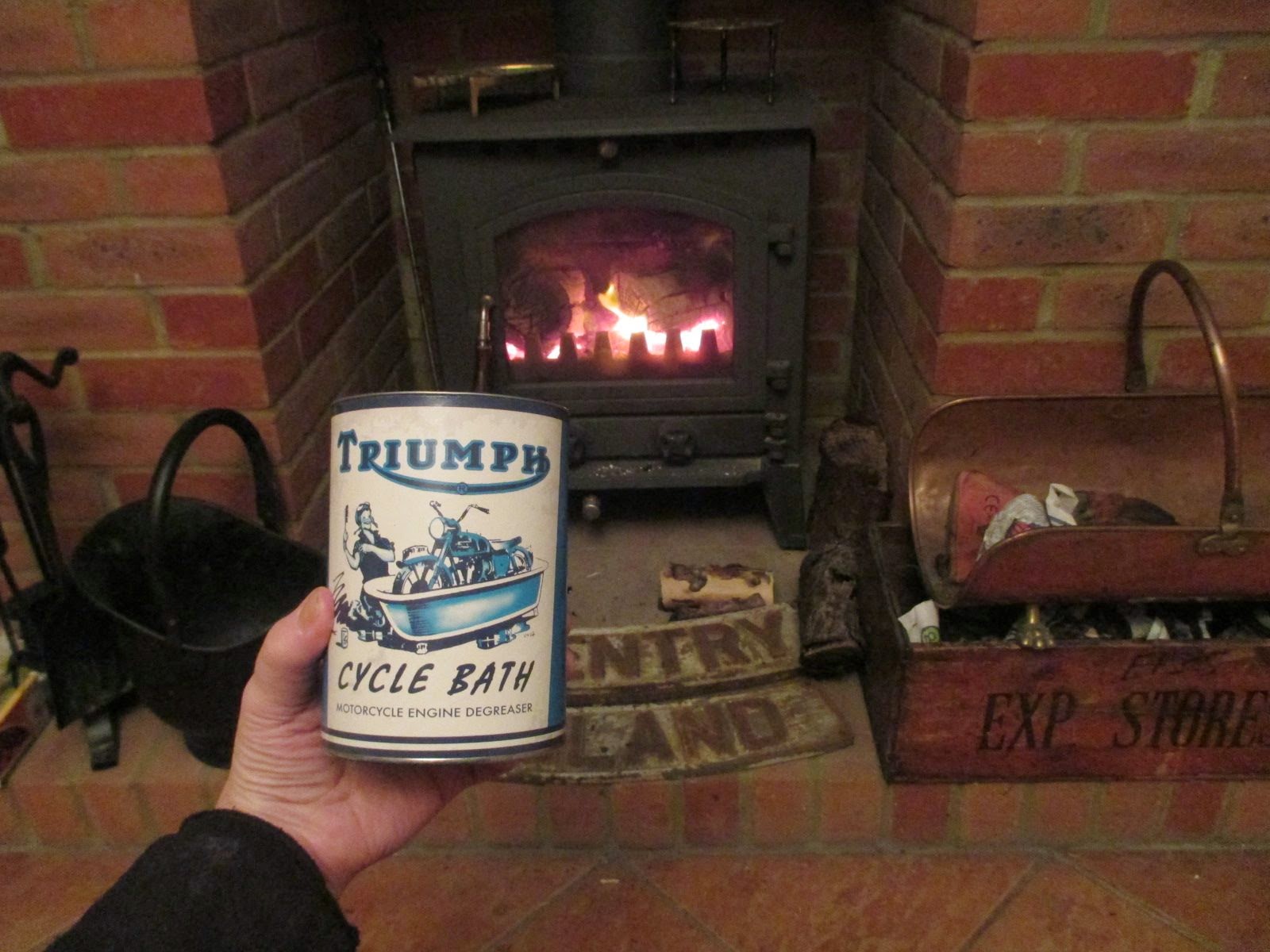 Thistledown Bath In Front Of The Fire