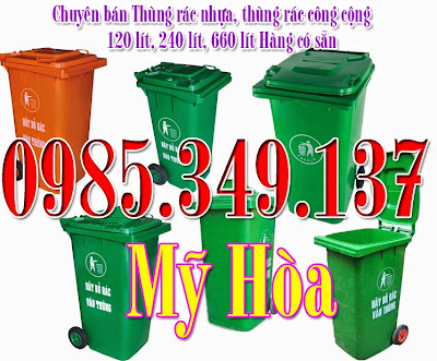 Bán rẻ Thùng rác 240 lít, thùng rác công cộng 240 lít, thùng rác 120 lít