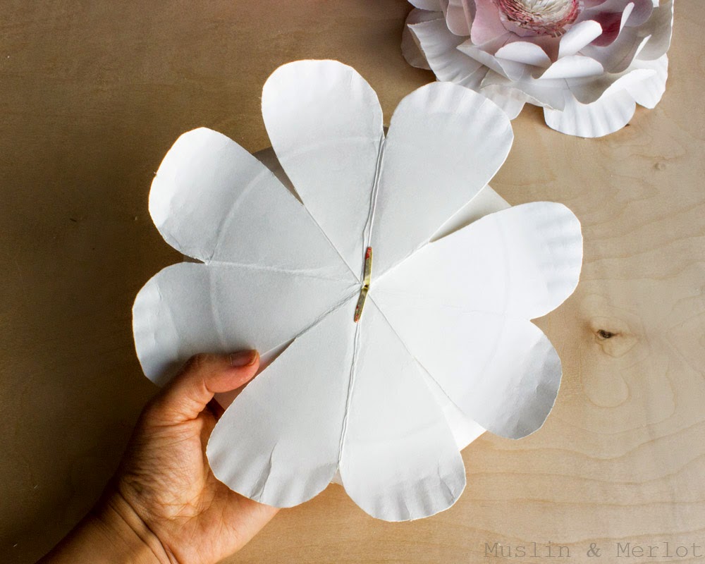 Paper Plate Flowers Step by Step Instructions