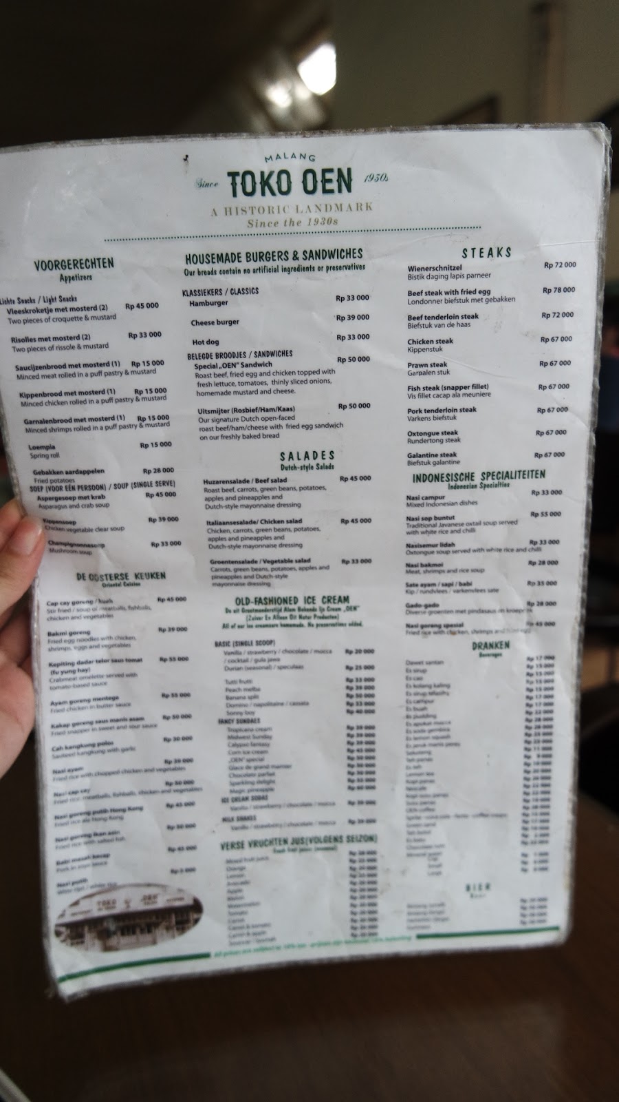 Toko Oen Malang | Monica Adhelia