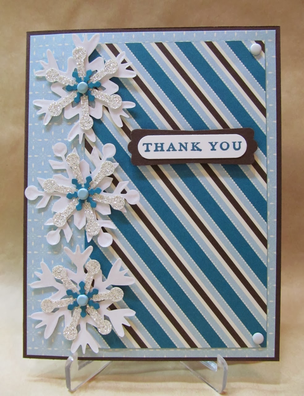 snowflake thank you cards