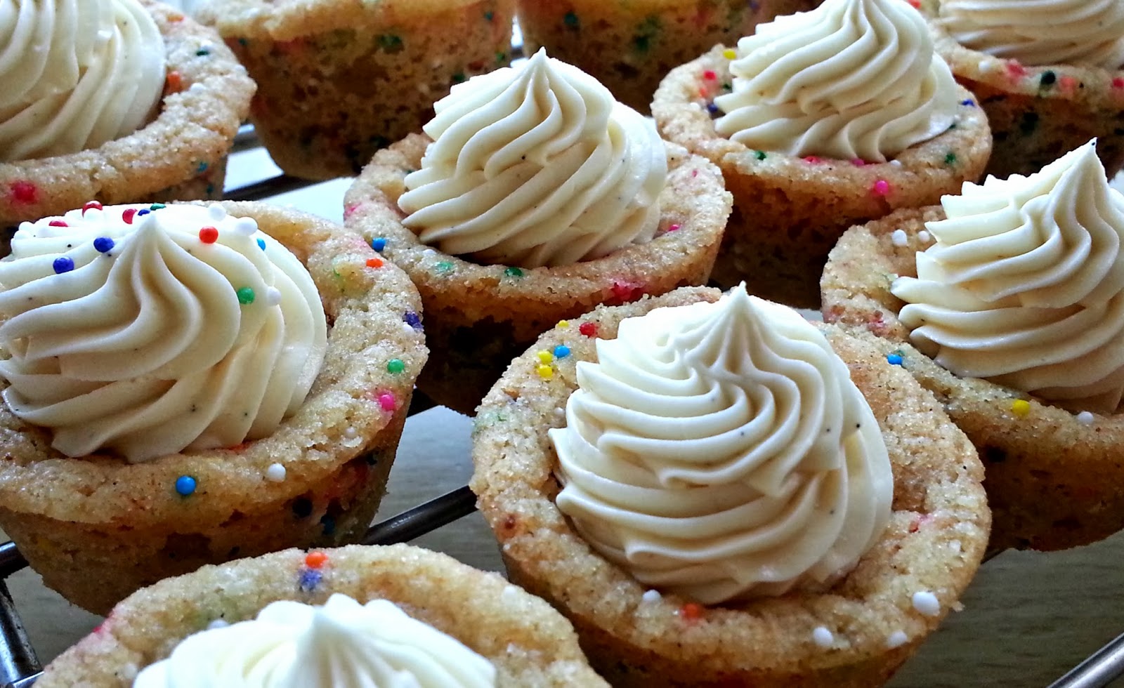 My sugar coated life... Browned butter funfetti cookie cups
