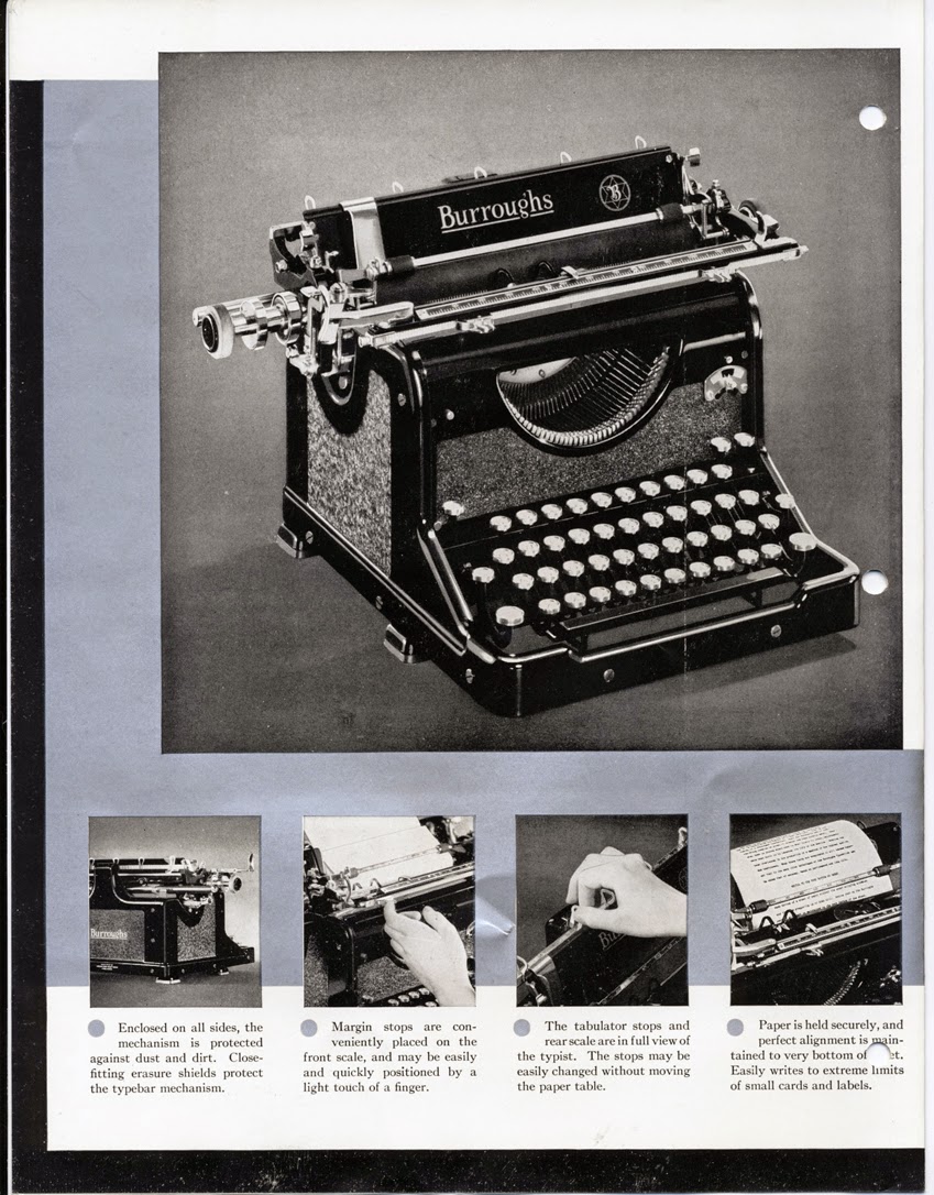 Davis Typewriter Works Burroughs Standard Typewriter A Second Look