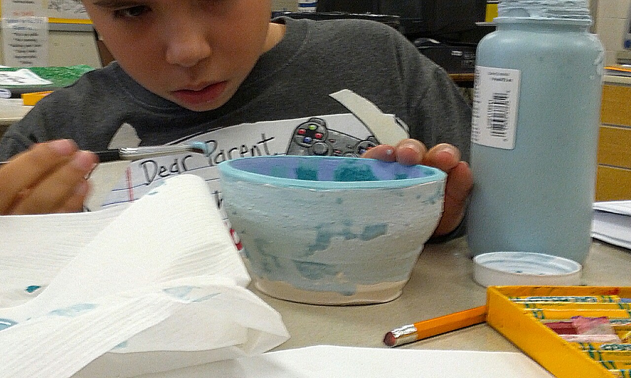 Smock Room Throwing clay around...