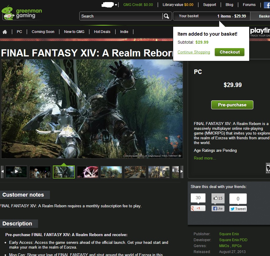 Buy Final Fantasy Xiv Digital Download Pc