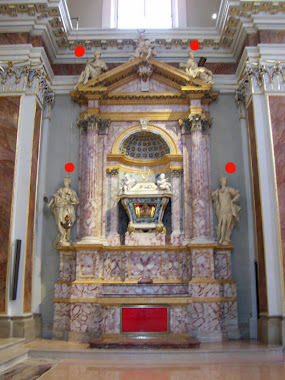 le quattro virtù cardinali foto altare dopo i restauri