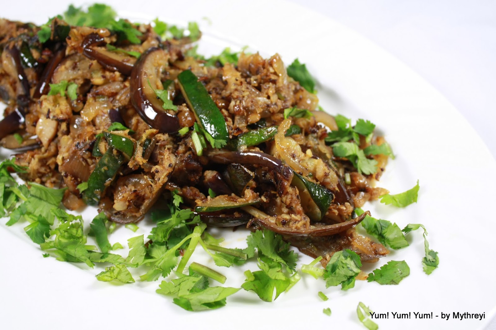 Yum! Yum! Yum! Eggplant and Zucchini StirFry