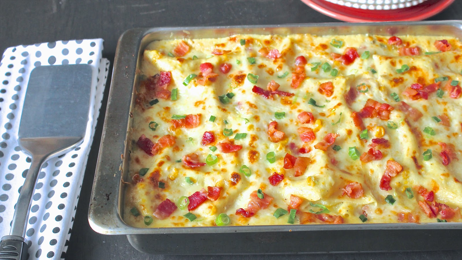 CREAMED CORN AND BACON LASAGNA In Good Flavor Great Recipes Great