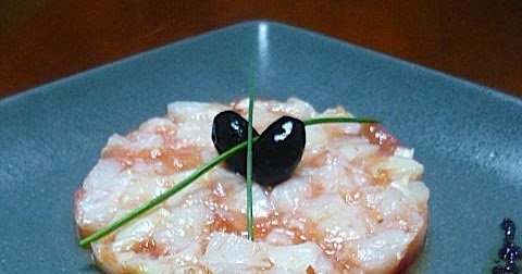 La Francesa aux fourneaux: Carpaccio de morue à la catalane