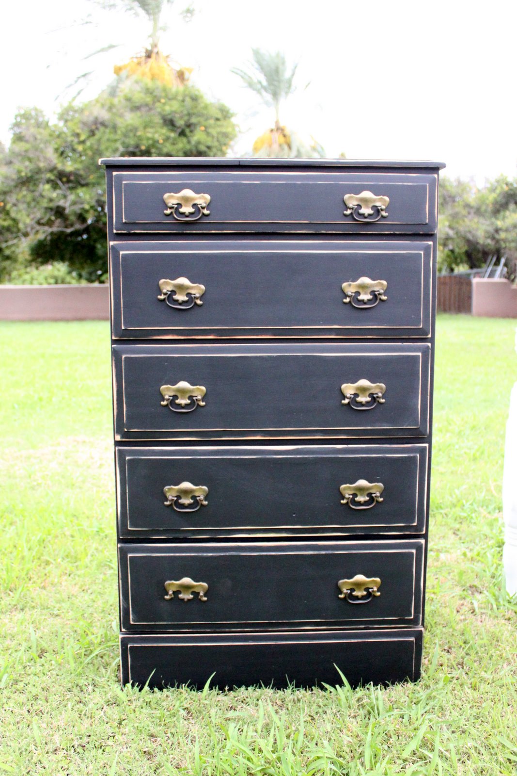 Repurposed Junk Black Shabby Chic Dresser Sold