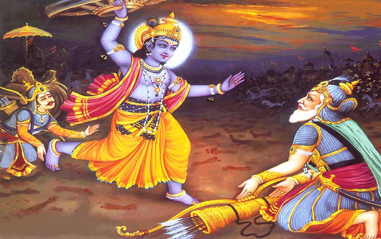 Hindu God Wallpapers Lord Krishna Virat Swaroop Wallpapers