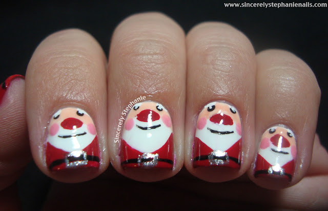 santa nail art