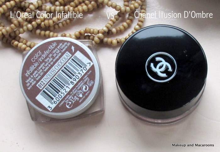Makeup and Macaroons: Chanel Illusion D'Ombre vs L'Oreal Color
