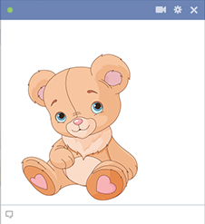 Lovely teddy bear icon