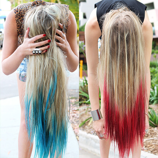 Beginning Boutique Dip Dye Hair Tutorial
