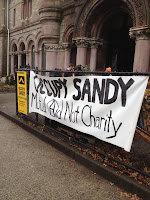 Sign that says Occupy Sandy 