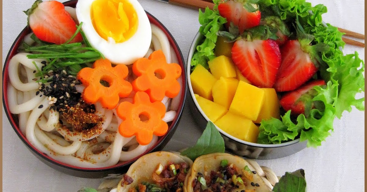 Szechuan Wontons & Udon Noodle Soup Bento Cooking Gallery