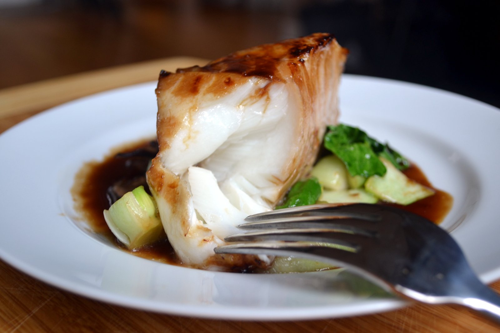 Hardly Housewives Brown Sugar Glazed Chilean Sea Bass