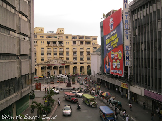 Lacson Plaza as viewed from LRT-Carriedo Station.