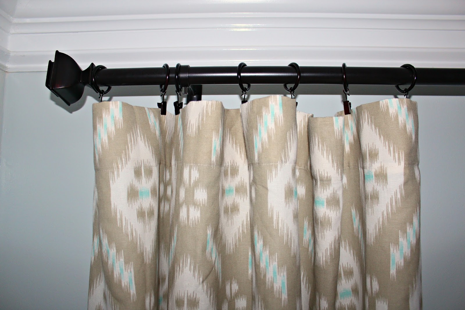 ikat drapes for dining room