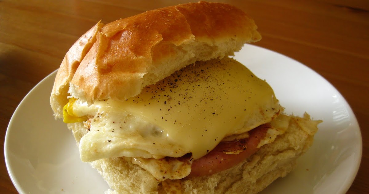 A Taste of Home Cooking Pork Roll, Egg and Cheese Sandwich