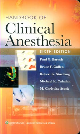 Handbook of Clinical Anesthesia, sổ tay lâm sàng gây mê