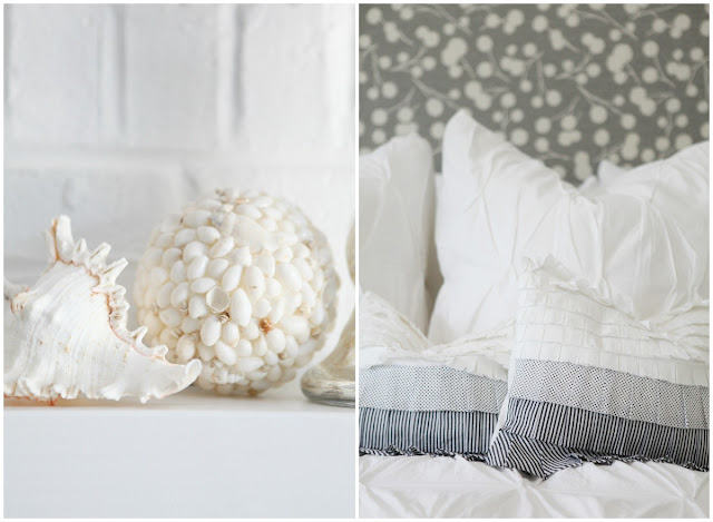 Thom Filicia Burnett Shadow Fabric Seashell Ball West Elm Ruche Bedding