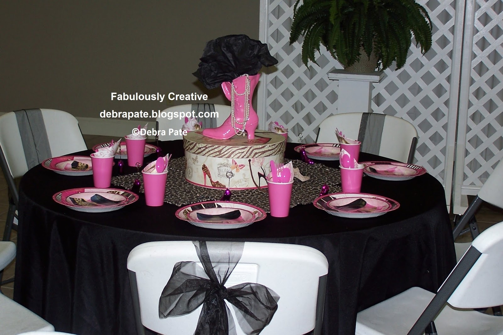 Fabulously Creative SHOE THEMED PARTY Table 6