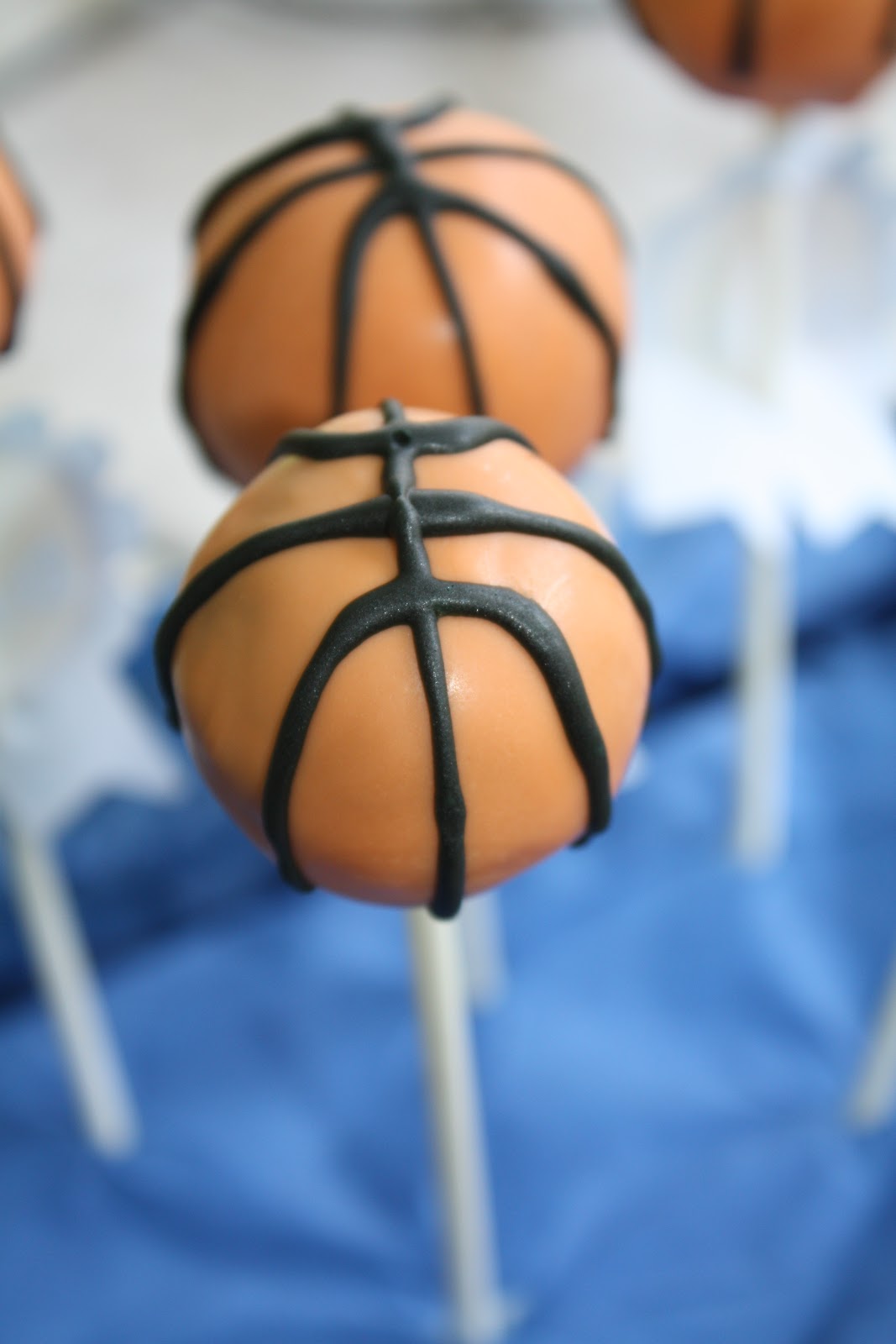 Mel's Sweet Treats Basketball Cake Pops