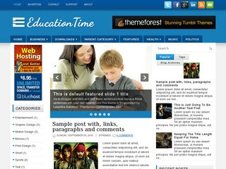 EducationTime blogger template