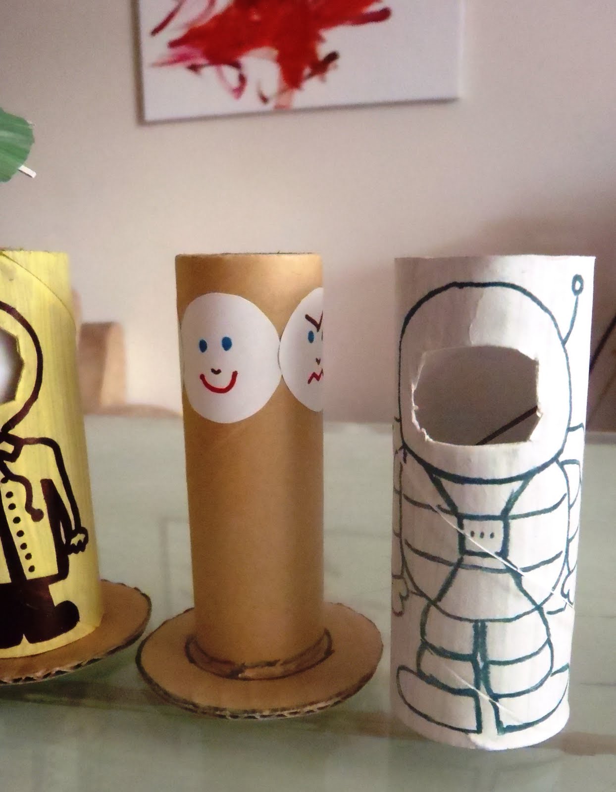 A Little Learning For Two Changing Faces Toilet Roll Dolls