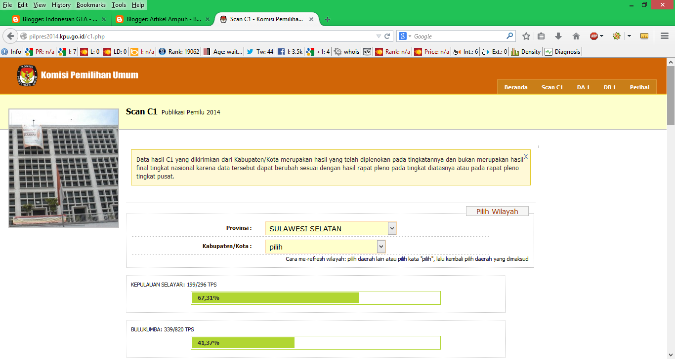 Cara Mengecek Scan C1 Pilpres 2014 Cara Mengecek Scan C1 Pilpres 2014