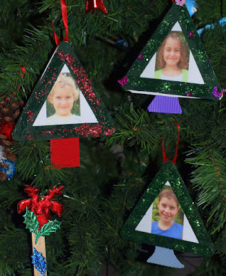 Christmas Tree Photo Frames Craft For Kids