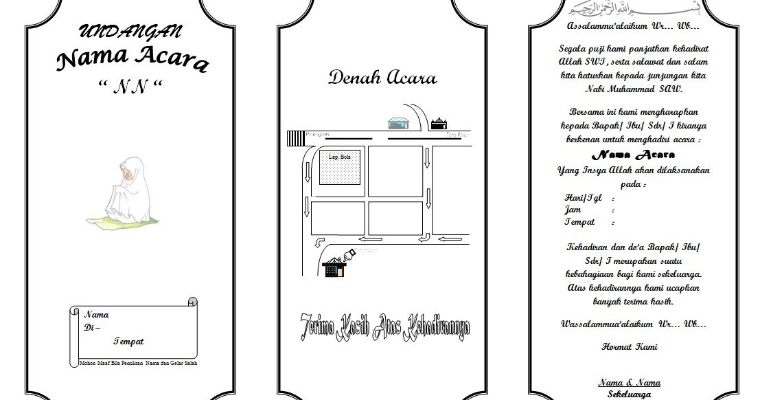 Jumly Perdana: CONTOH UNDANGAN