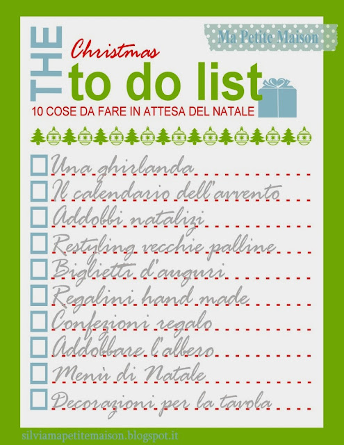 The Christmas to-do list, freebies