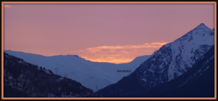 LEVER DE SOLEIL EN MAURIENNE CE DIMANCHE 27 JANVIER 2013