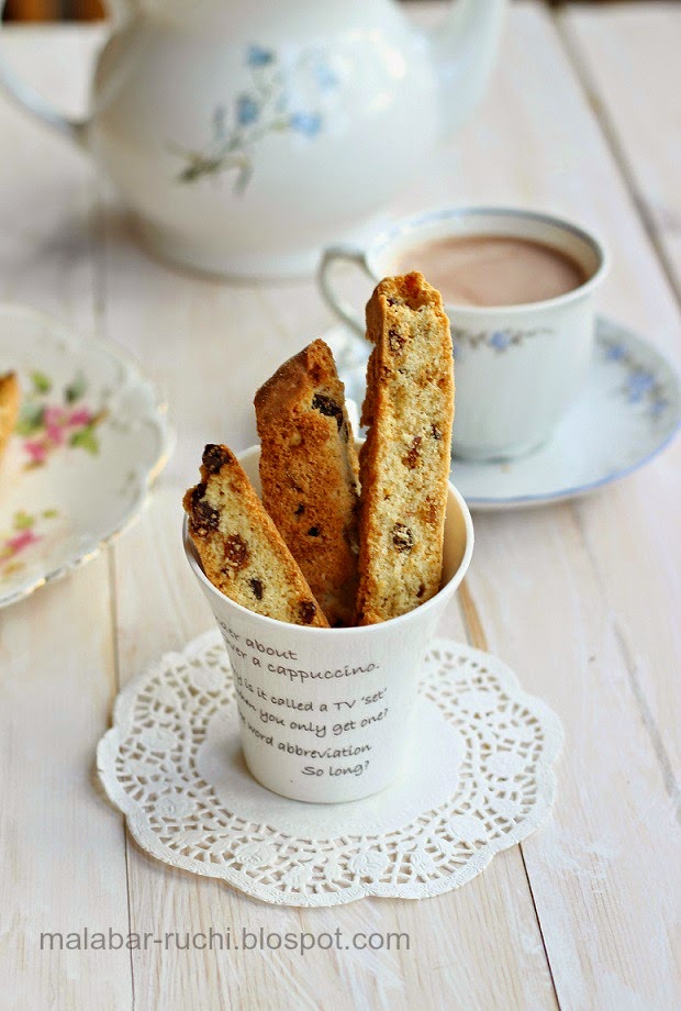 RUCHI Lemon and dry fruit biscotti
