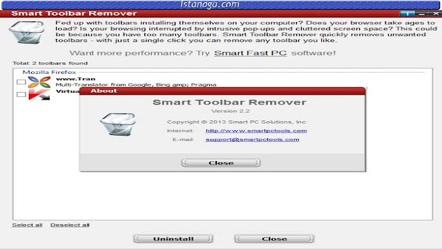 Free Download Smart Toolbar Remover 2.2 Portable