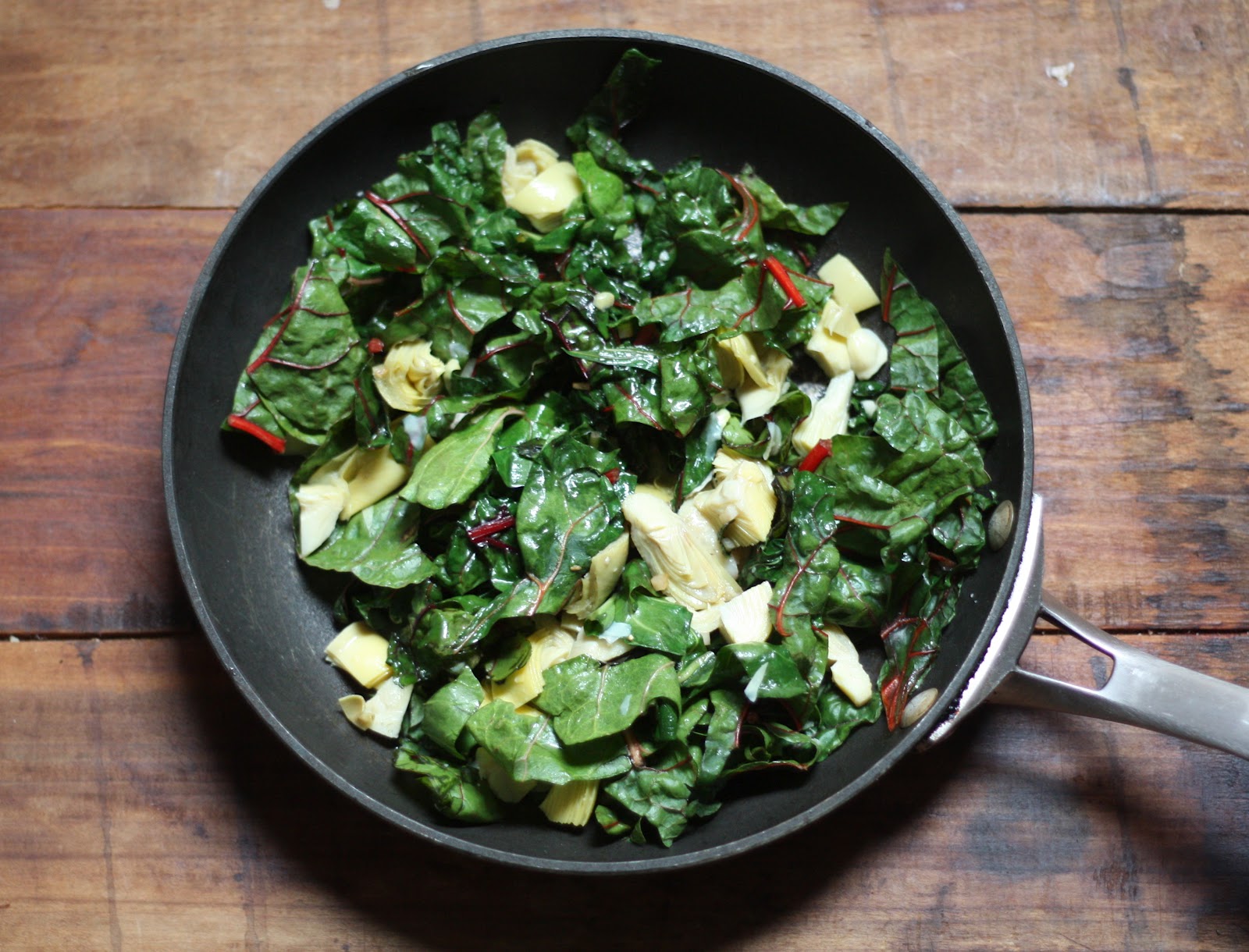 E.A.T. Swiss Chard and Artichoke Grilled Cheese