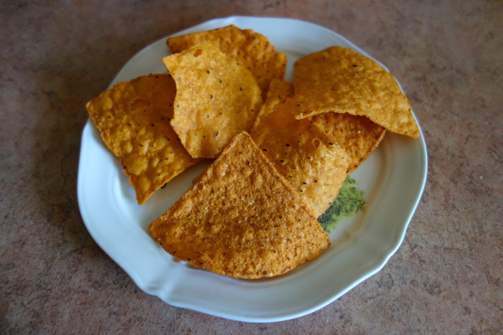 Trader Joe's Fall Harvest Salsa, Sweet Potato Tortilla Chips, & Pumpkin