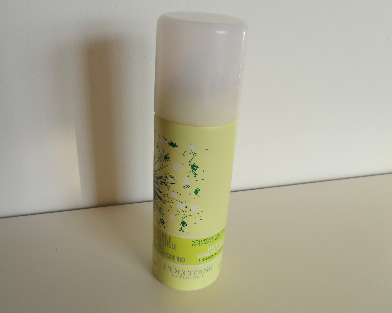 L'Occitane Angelica hydration face mist review flutter and sparkle