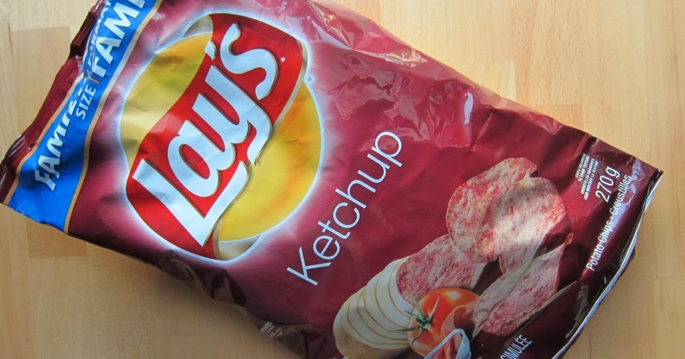 Review Lay's KetchupFlavored Potato Chips Brand Eating