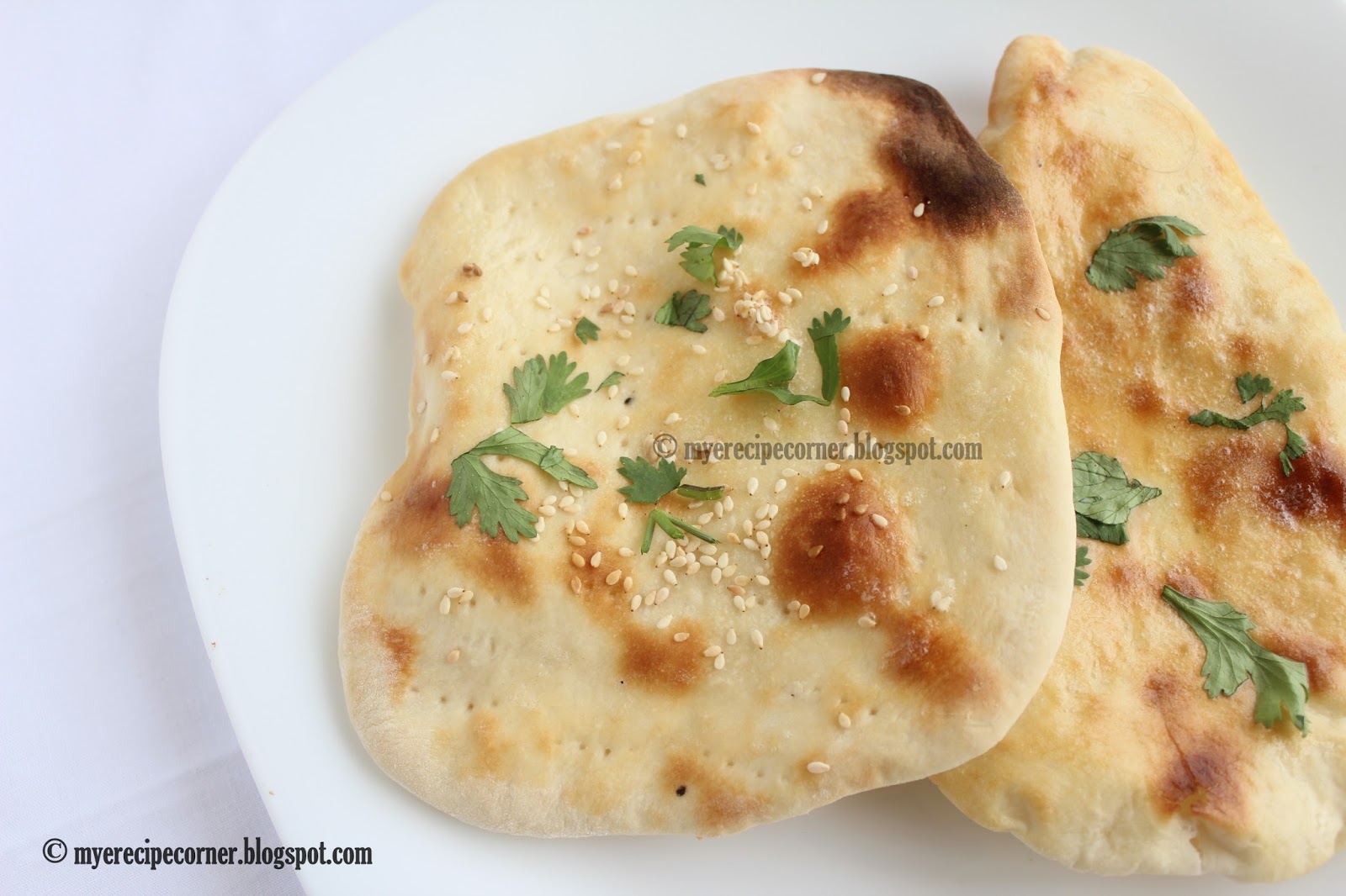 Mye's Kitchen Naan Recipe How to make Butter Naan in Oven