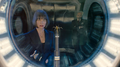 Evangeline Lilly and Michael Douglas in Ant-Man
